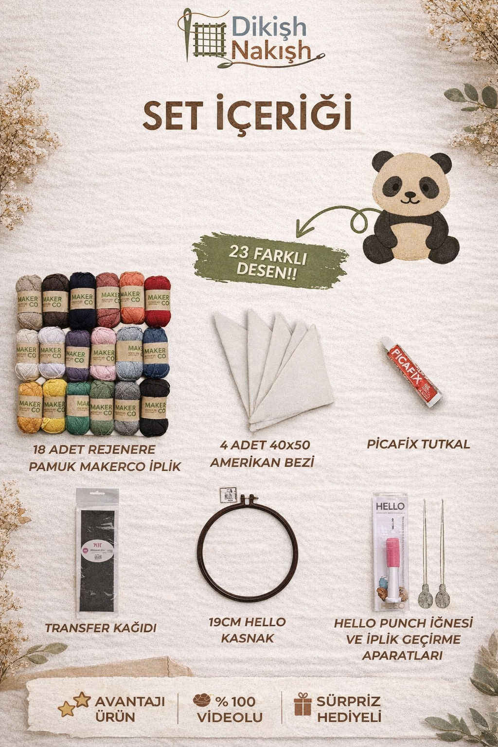 DikişNakış İlmek İlmek Set
